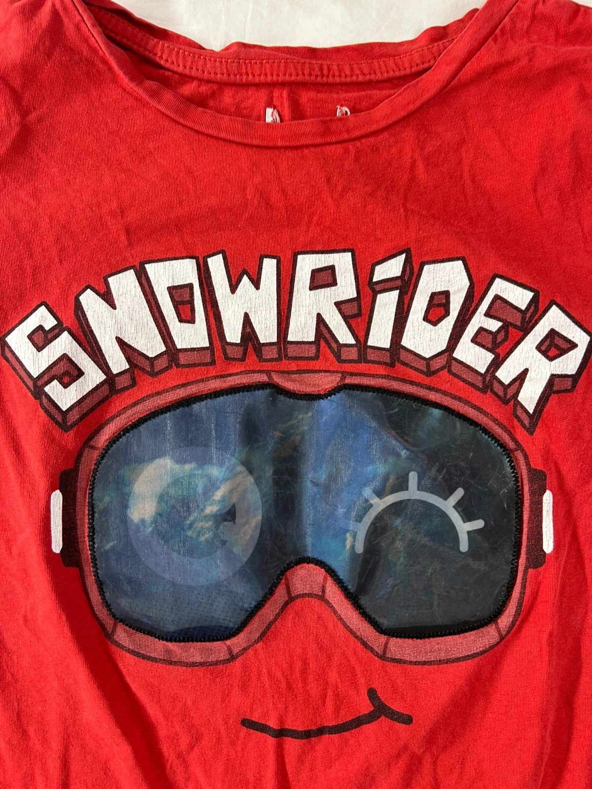 Rode Snowrider vintage geribbelde trui – photo 6